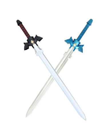 Espada de Espuma PU KinStore 79 cm Negra y Azul - Regalo