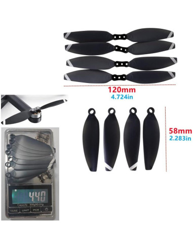 Hélices de Repuesto Fytoo 24PCS para Drones HS175D X500pro