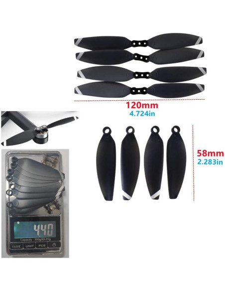 Hélices de Repuesto Fytoo 24PCS para Drones HS175D X500pro