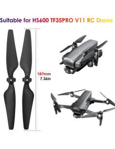 Hélices para Drone HS600 TF35 PRO V11 - 12 Piezas 187mm 2