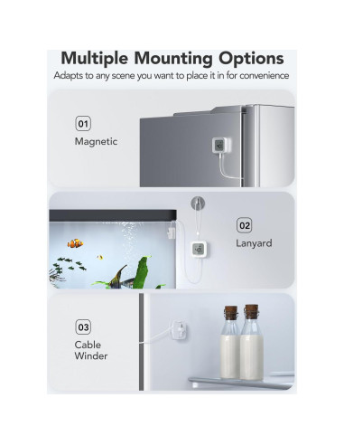 Termómetro WiFi GoveeLife H5108 con Alarma y Pantalla LCD