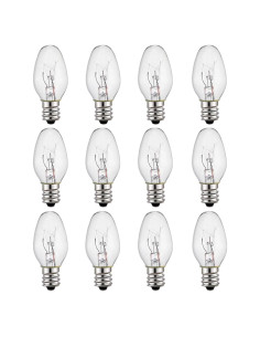 Bombillas de Luz Nocturna WHok 4W E12 15 Lúmenes - Paquete de 12