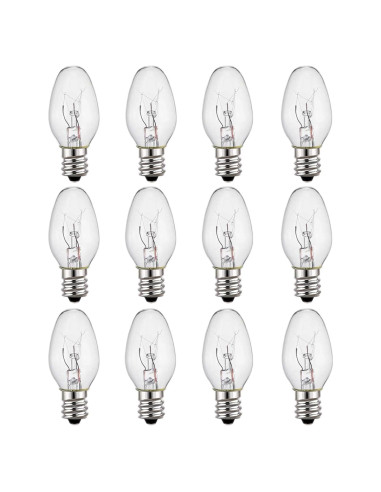 Bombillas de Luz Nocturna WHok 4W E12 15 Lúmenes - Paquete de 12