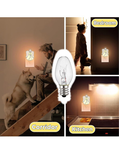 Bombillas de Luz Nocturna WHok 4W E12 15 Lúmenes - Paquete de 12