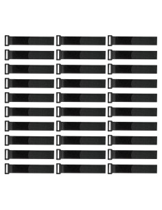 30 Correas de Gancho y Bucle Reutilizables YiwerDer 20.32 cm