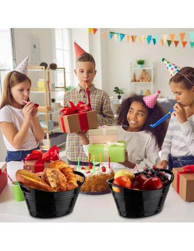 Cubos de Hielo Patelai 6 Pcs Plástico 4.5L Negro