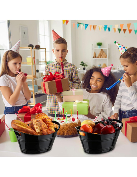 Cubos de Hielo Patelai 6 Pcs Plástico 4.5L Negro