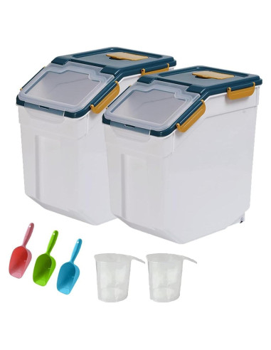 Contenedor de Almacenamiento Hermético YXQ 25lbs 2 Piezas