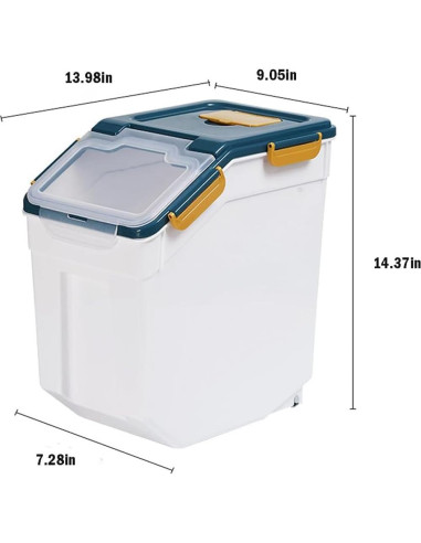 Contenedor de Almacenamiento Hermético YXQ 25lbs 2 Piezas