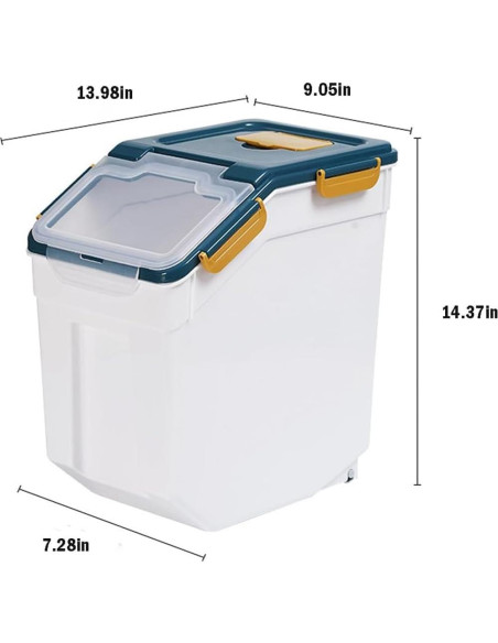 Contenedor de Almacenamiento Hermético YXQ 25lbs 2 Piezas