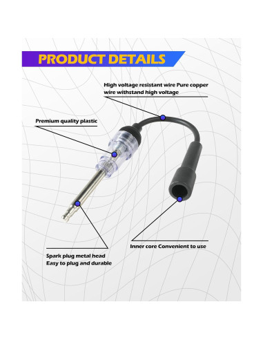 Probador de Bujías SCUARI 1 pieza para Diagnóstico de Motor