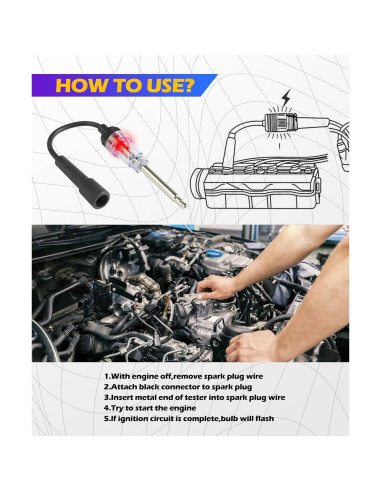 Probador de Bujías SCUARI 1 pieza para Diagnóstico de Motor