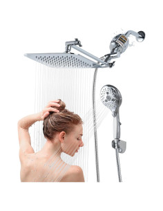 Cabezal de Ducha Filtrado VXV 20 Etapas 8'' con Manguera 180 cm