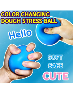 Pelota de Estrés Squishy Kawaite Azul 5.99 cm Alivio Ansiedad 2