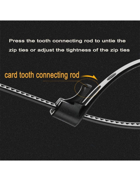 Bridas Reutilizables Liberables AGAOTIAN 30 cm 100 Piezas Bridas Reutilizables Liberables AGAOTIAN 30 cm 100 Piezas