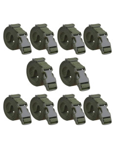 Correas de Empaque Ajustables MAGARROW 10 Unidades 1" x 40" Verde Militar