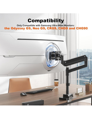 Placa Adaptador VESA PUTORSEN para Monitores Samsung G9 100x100mm