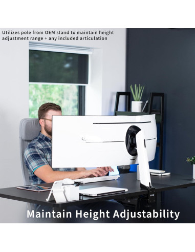 Adaptador de Abrazadera VIVO para Soporte Monitor Samsung G7/G9