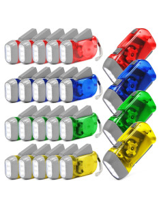 Linterna de Manivela Mudder 24 Piezas LED Carga Dynamo