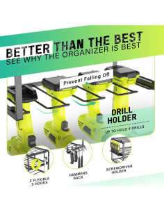 Estante Flotante para Herramientas SUNALLY 3 Niveles 68 Kg 2