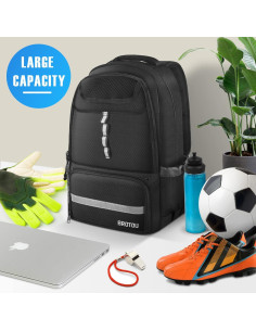 Mochila Deportiva BROTOU Basketbk02 35L con Compartimentos 2