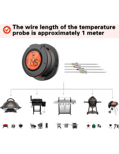 Sonda de Acero Inoxidable Acesidn para Termómetro Bluetooth - 2 Unidades 2