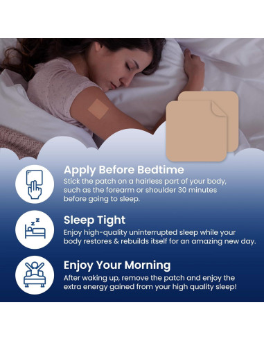 Parches para dormir MONIER - 60 unidades con melatonina