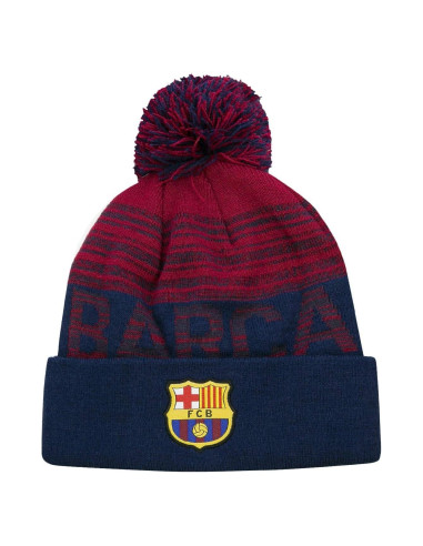 Gorro de invierno tejido Icon Sports para niños - FC Barcelona