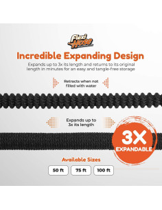Manguera de Jardín Expandible Flexi Hose 7.62m con Conectores de Latón 2