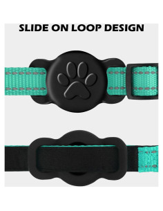 Soporte de Silicona para Collar de Airtag Dynmeow - Negro S 2