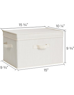Cajas de Almacenamiento StorageWorks 20L 2-Pack Beige/Blanco/Marfil 2