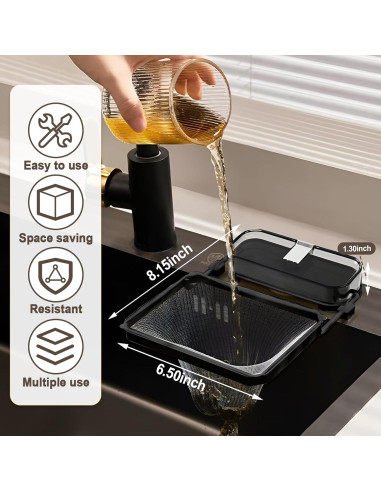 Colador de Fregadero con Ventosa Wshxjzyay - 50 Bolsas de Malla