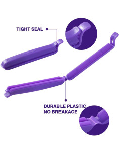 Clips de Sellado de Bolsas Keenpioneer, Paquete de 32, 7.6cm y 10.2cm 2