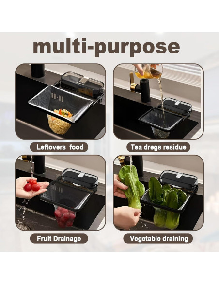 Colador de Fregadero con Ventosa Wshxjzyay - 50 Bolsas de Malla