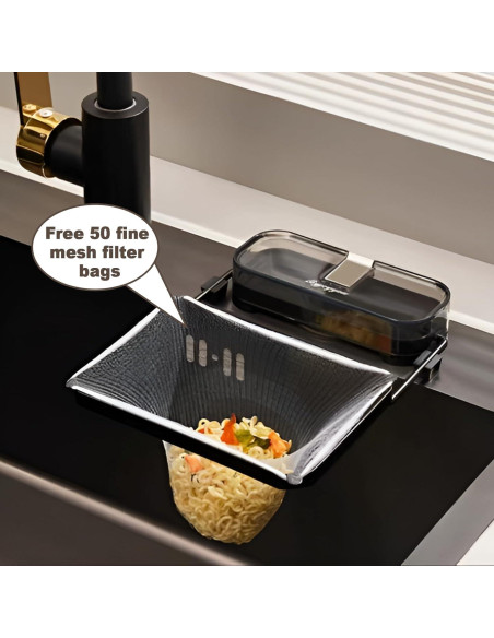 Colador de Fregadero con Ventosa Wshxjzyay - 50 Bolsas de Malla