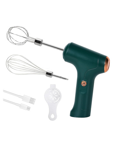 Batidora de Mano Inalámbrica Chidoyii J-2 Verde 3 Velocidades