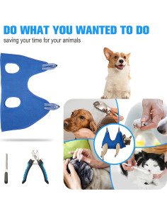 Arnés de Hamaca para Mascotas Kkiimatt XXS Azul 10 en 1 2