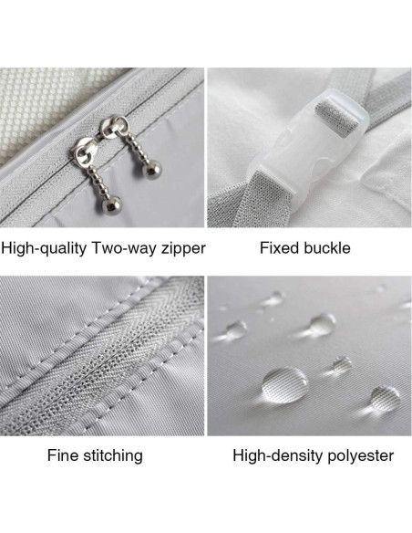 Juego de Organizadores de Empaque para Viaje 8 Piezas Gris