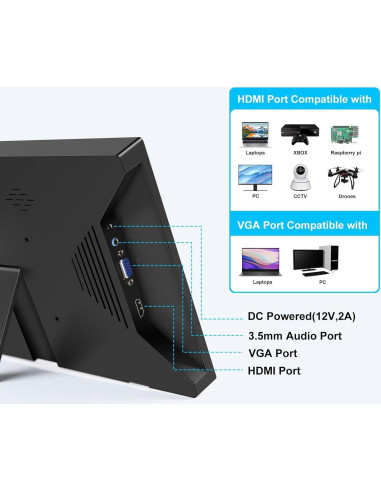 Monitor Portátil 13.3" FHD HDMI VGA Shenzhen Kenowa