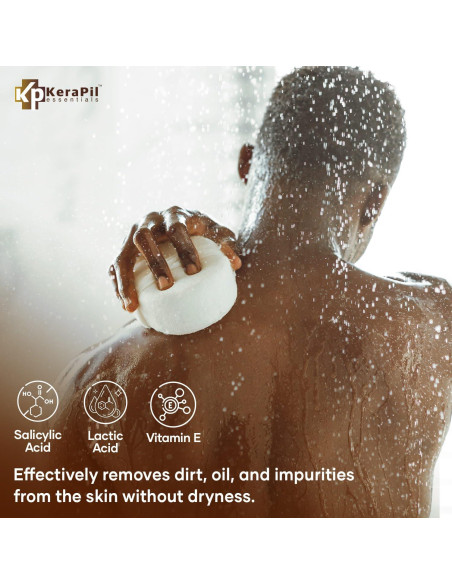 Gel de Ducha Exfoliante KERAPIL 473 ml - Coco y Vainilla