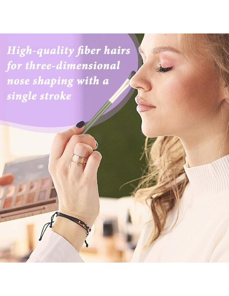 Brochas de Contorno de Nariz Thinp - 2 Piezas Anguladas