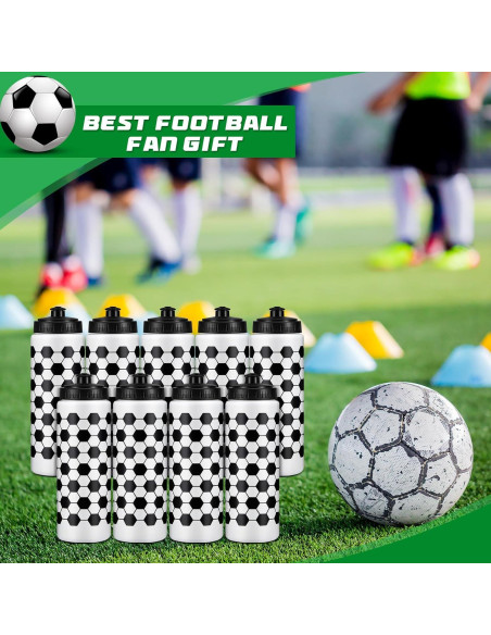 Botellas de Agua Reutilizables Yaomiao 590 ml para Fútbol - 2 Pcs