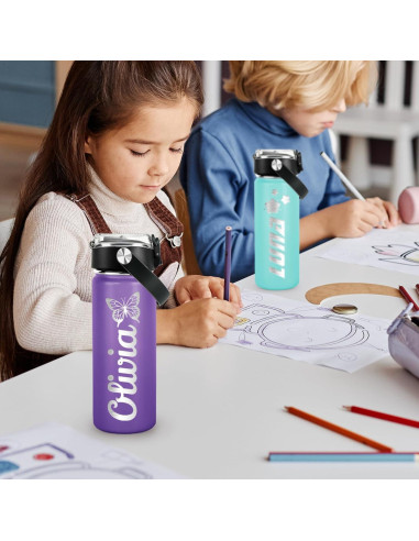 Botella de Agua Personalizada DOCRAGI 532 ml Doble Pared BPA