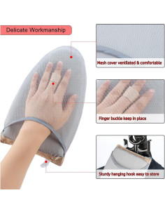 Guantes de Vapor CINPIUK Resistentes al Calor Azul 24.1x15.2cm 2