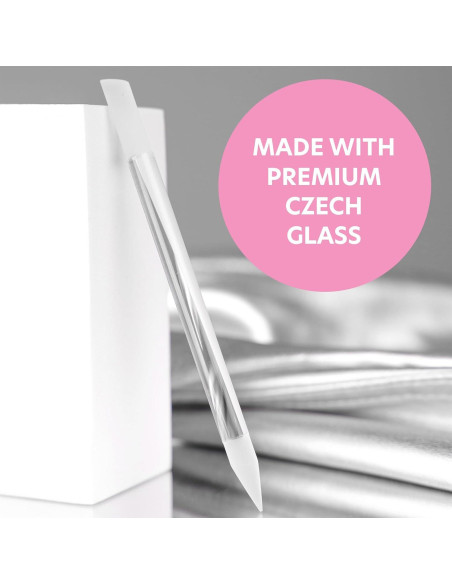 Empujador de Cutículas de Vidrio Bona Fide Beauty - Doble Cara