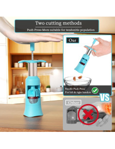 Cortador de Uvas PIUGERU Azul con 2 Cepillos de Limpieza 2