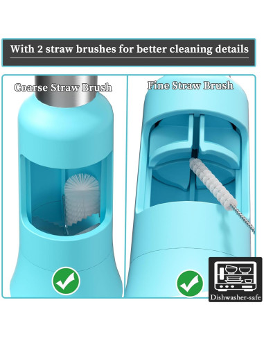 Cortador de Uvas PIUGERU Azul con 2 Cepillos de Limpieza