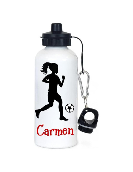 Botella de Agua Personalizada La Tortuga Moderna 591ml Fútbol Femenino