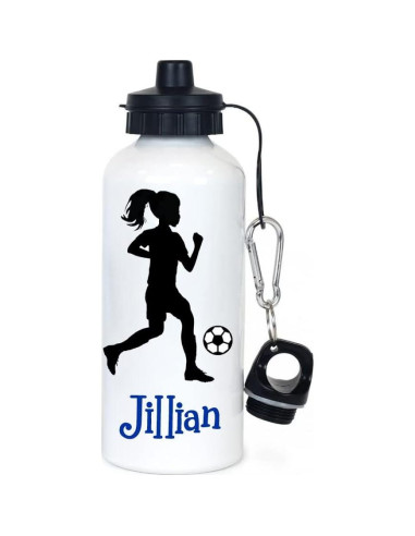 Botella de Agua Personalizada La Tortuga Moderna 591ml Fútbol Femenino