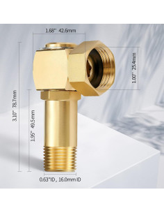2 PCS Adaptadores de Manguera de Jardín Litorange Giratorios 2